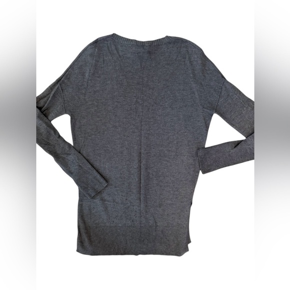 Trouvé Gray V-Neck Sweater Cashmere Blend XXS - Picture 4 of 4